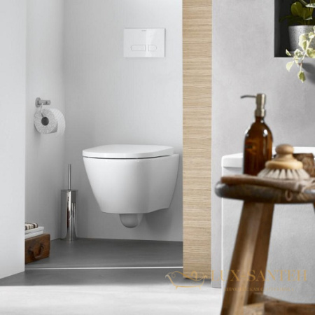 чаша подвесного безободкового унитаза duravit d-neo 2577090000 rimless, белый