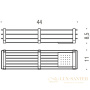 полка корзина colombo design angolare b9633.nm, черный матовый