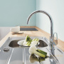 смеситель grohe bauflow 31230001 для мойки, хром