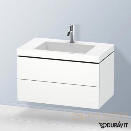 тумба с раковиной duravit l-cube lc6927o1818 800х480х500 мм, белый