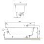 акриловая ванна villeroy & boch o.novo 170х75 uba170cas2v-01, белый alpin