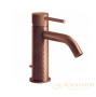 смеситель для раковины gessi 316 intreccio 54101.708, copper pvd шлифованная