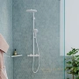 душевая система hansgrohe croma select s showerpipe 280 1jet 26890700 белый матовый