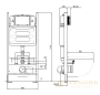 инсталляция для подвесного унитаза aquatek eco standart 50 ins-0000014