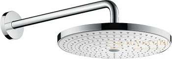 верхний душ hansgrohe raindance select s 300 2jet 27378400 с держателем 390 мм, ½’ белый/хром