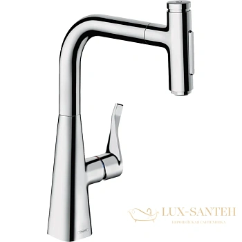 смеситель для кухни hansgrohe metris select m71 73817000 хром