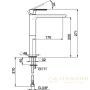 смеситель для раковины, cisal lineaviva, lv00354021, без донного клапана, хром