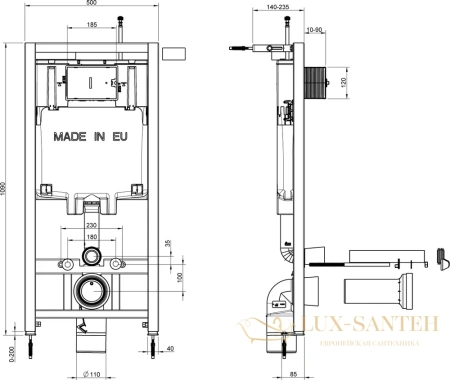 комплект jacob delafon patio e21734ru-00 с сиденьем микролифт, кнопка хром