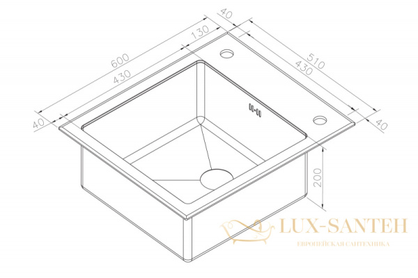 кухонная мойка zorg glass gl-6051-white-grafit, белый/графит