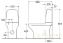 унитаз-компакт gustavsberg estetic 8300 gb1183002r1231 крышка микролифт безободковый, цвет белый