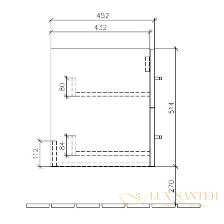 тумба под раковину villeroy & boch avento a89100vh 780x514x452 мм, arizona oak 