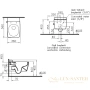подвесной безободковый унитаз vitra metropole 7672b003-1687 с функцией биде, белый