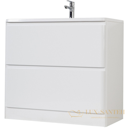 тумба под раковину belbagno albano albano-1000-2c-pia-bl 100 см, bianco lucido