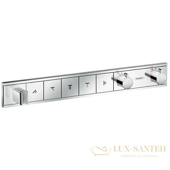 термостат hansgrohe rainselect 15358000, 5 потребителей, хром