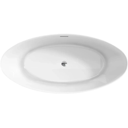 ванна акриловая свободностоящая 185,94x87,95 см belbagno bb707-1860-880, белый глянцевый