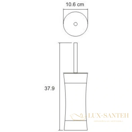 ерш wasserkraft wern k-7527, нержавеющая сталь/черный