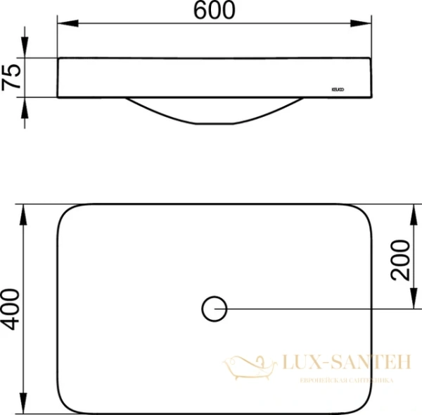 раковина встраиваемая keuco edition 400 31570317500