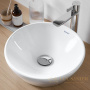 раковина накладная duravit d-neo 2371400070 ⌀ 400 мм, белый