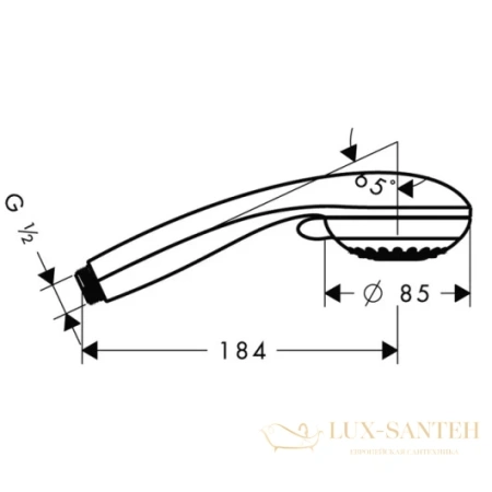 лейка для душа hansgrohe crometta 85 variojet 28562000