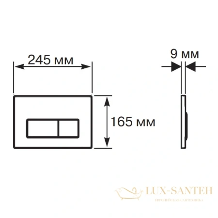 панель смыва aquatek slim kdi-0000027