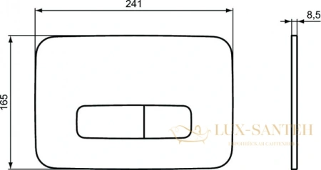 смывная клавиша механическая ideal standard, oleas™ m3 r0123aa, хром глянцевый