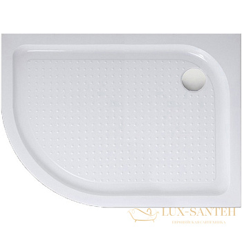 акриловый поддон для душа belbagno tray tray-bb-rh-100/80-550-15-w-r 100x80 r, белый