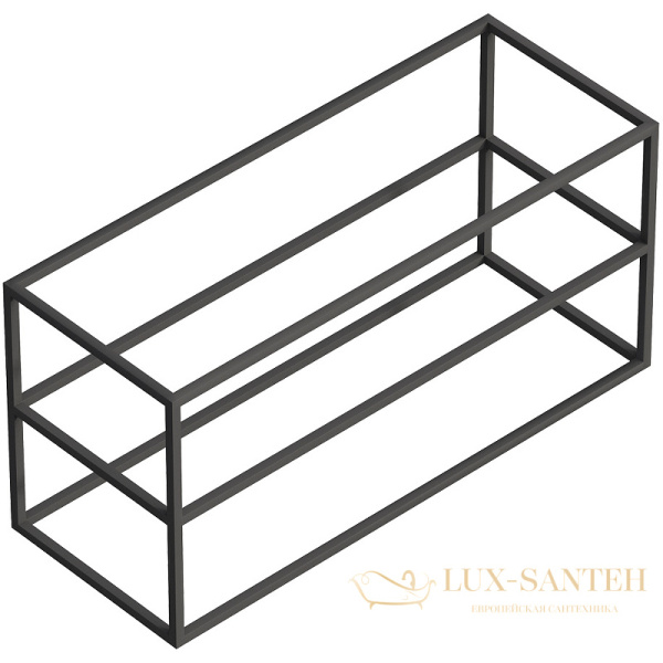 консоль под раковину cezares cadro cadro-120/46/58-2c-so-met-st 120 см, черный матовый