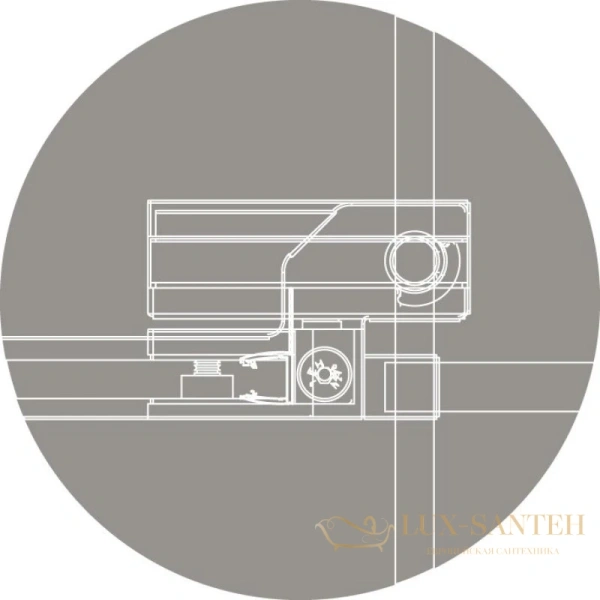 душевой уголок cezares slider-ah-1 slider-ah-1-90-70/80-c-nero 70-80x89,5 см, стекло прозрачное