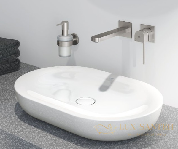 раковина накладная grohe essence 3960800h 600х400 мм, белый