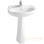 раковина vitra normus 9600b003-7650 55 см с пьедесталом, белый