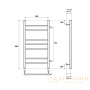 полотенцесушитель 500x800 водяной point аврора pn10558 п7 с боковым подключением 500, хром