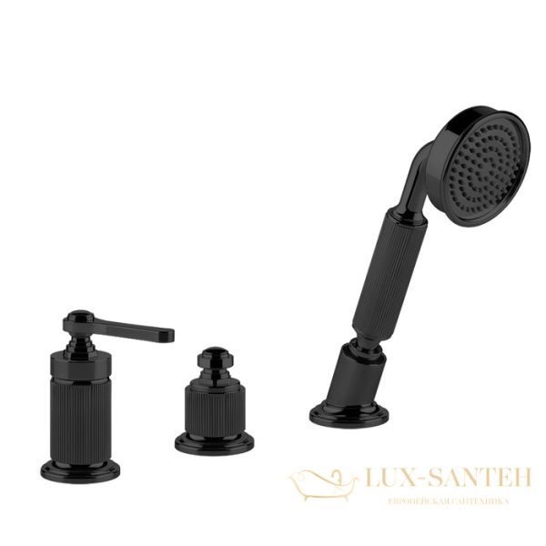 смеситель gessi venti20 65043.299 на борт ванны, black xl