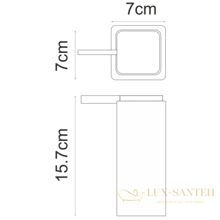 дозатор wasserkraft mosel k-4599 235 мл, черный