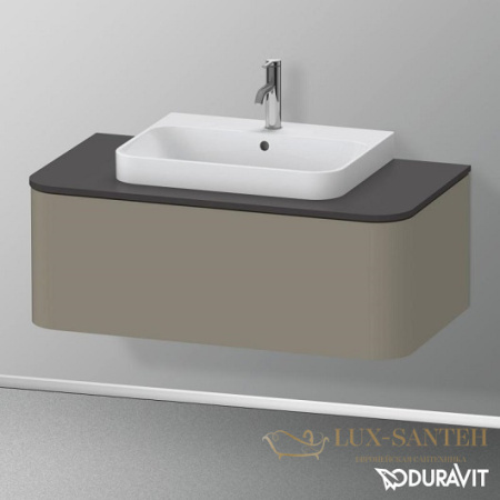 столешница для тумбы duravit happy d.2 plus hp031e08080 1000×550 мм, графит