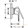 смеситель для душа hansgrohe rebris 72658000