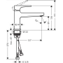 смеситель для раковины hansgrohe metropol 32503000, хром