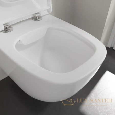 подвесной безободковый унитаз villeroy & boch antheus 4608r0r1, альпийский белый