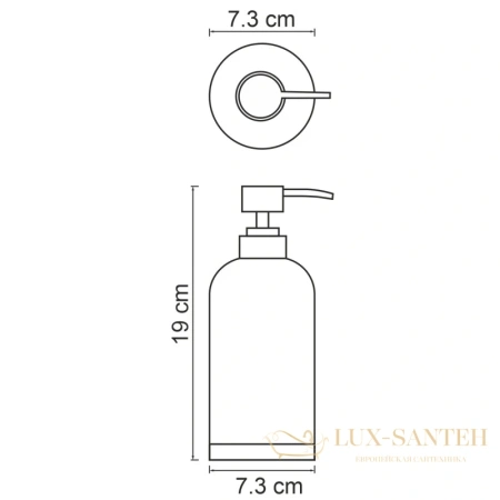 дозатор wasserkraft vils k-6199 350 мл, черный