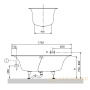 квариловая ванна villeroy & boch cetus 175х75 ubq175ceu7v-01, белый alpin