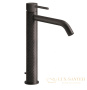 смеситель для раковины высокий gessi 316 intreccio 54103.707, black metal brushed pvd