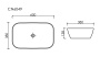 умывальник чаша накладная овальная розовый матовый, ceramica nova element 600*380*138мм cn6049mp