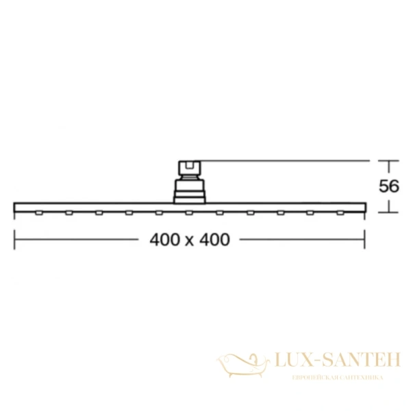 верхний душ ideal standard idealrain pro b9845aa 400 мм, хром