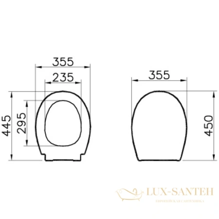 сиденье vitra universal 84-003-019 для унитаза с микролифтом, белый