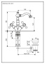 смеситель для раковины emmevi deco old 12615/bo с донным клапаном, белый-золото