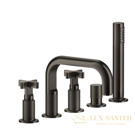 смеситель gessi inciso+ 58140.299 на борт ванны, black xl