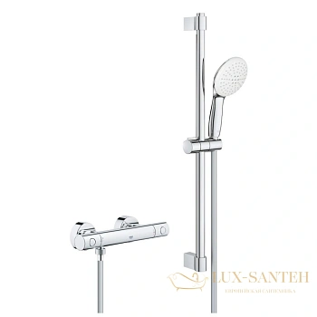 термостат для душа grohe grohtherm 800 34768001 с душевым гарнитуром, хром 