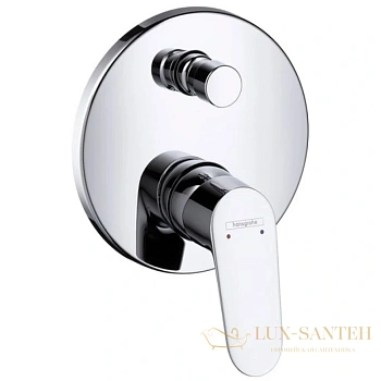 смеситель для ванны с душем hansgrohe focus e2 31945000, хром