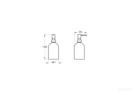 дозатор для жидкого мыла vitra origin, a44891, цвет хром