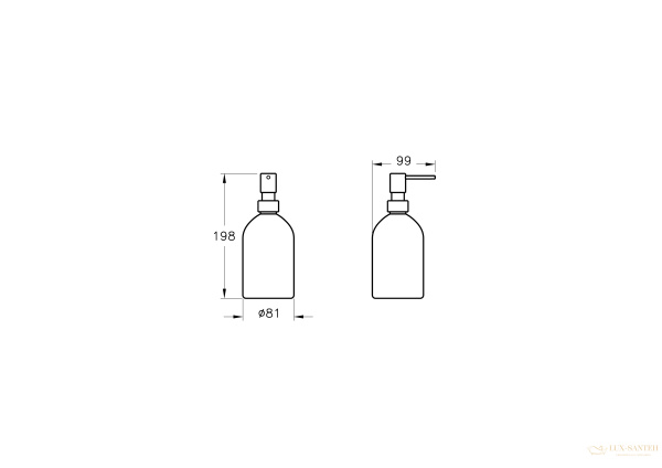 дозатор для жидкого мыла vitra origin, a4489136, цвет черный