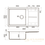 кухонная мойка omoikiri sumi 86-sa tetogranit х бежевый, 4993648